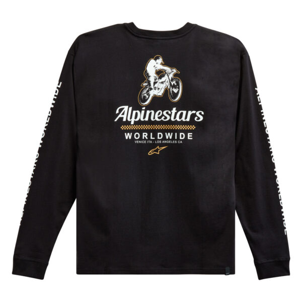 Koszulka z długim rękawem ALPINESTARS AUTHENTICATED BLACK - obrazek 2