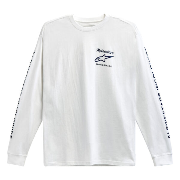 Koszulka z długim rękawem ALPINESTARS AUTHENTICATED WHITE