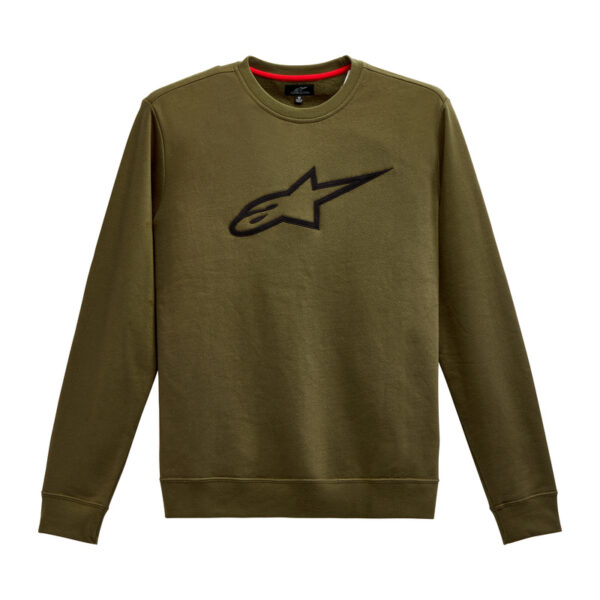 Bluza ALPINESTARS AGELESS CREW MILITARY GREEN/BLACK