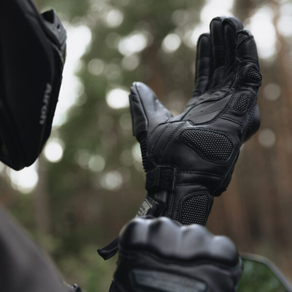 Rękawice skórzane REBELHORN RANGE BLACK - obrazek 11