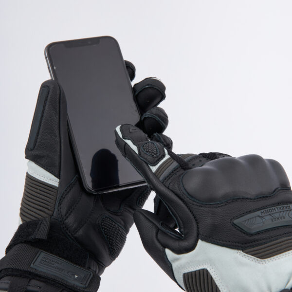 Rękawice skórzane REBELHORN RANGE BLACK/LIGHT GREY - obrazek 10