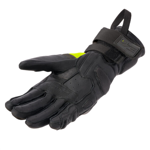 Rękawice skórzane REBELHORN RANGE BLACK/ANTHRACITE/FLUO YELLOW - obrazek 4