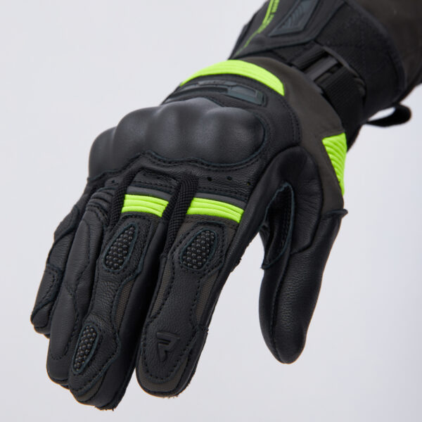 Rękawice skórzane REBELHORN RANGE BLACK/ANTHRACITE/FLUO YELLOW - obrazek 5