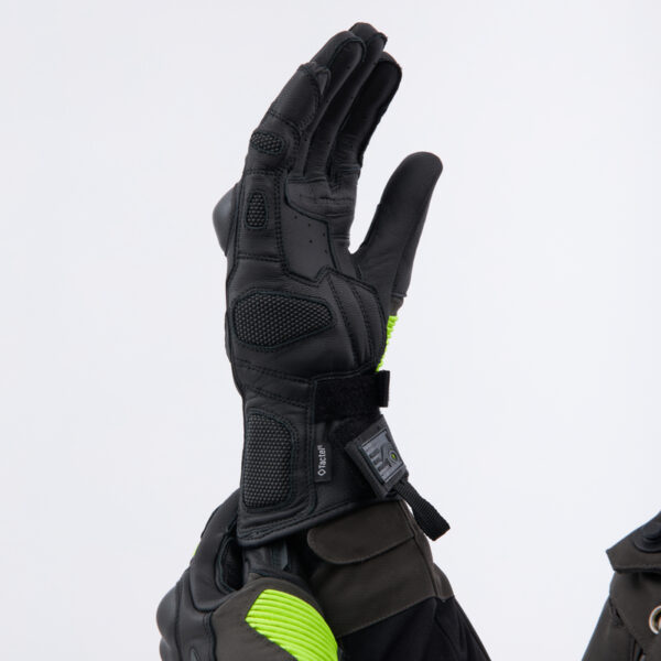 Rękawice skórzane REBELHORN RANGE BLACK/ANTHRACITE/FLUO YELLOW - obrazek 6