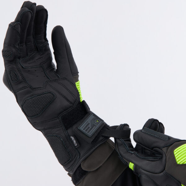Rękawice skórzane REBELHORN RANGE BLACK/ANTHRACITE/FLUO YELLOW - obrazek 8