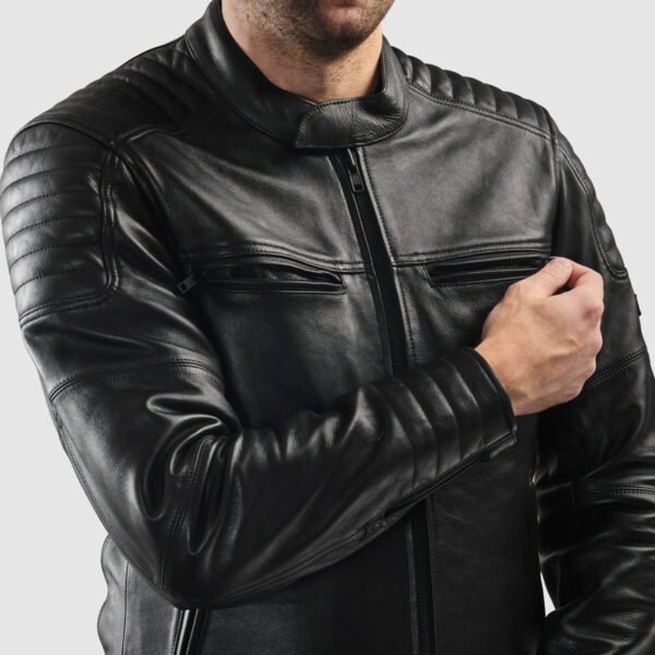 Kurtka skórzana REBELHORN HUNTER II BLACK - obrazek 4