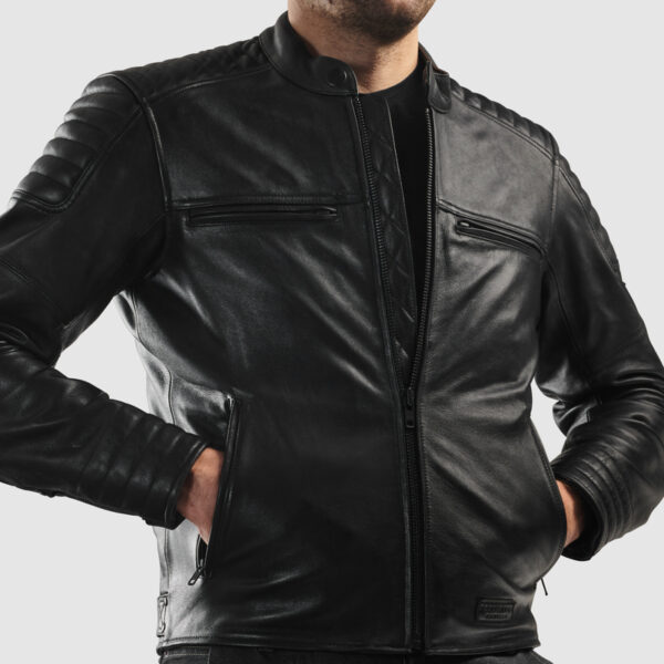 Kurtka skórzana REBELHORN HUNTER II BLACK - obrazek 9