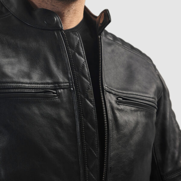 Kurtka skórzana REBELHORN HUNTER II BLACK - obrazek 10