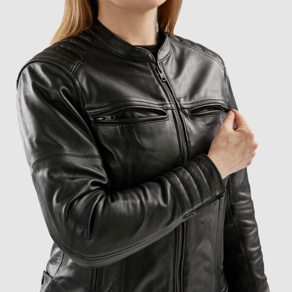 Kurtka skórzana REBELHORN HUNTER II LADY BLACK - obrazek 4