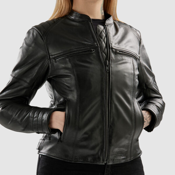 Kurtka skórzana REBELHORN HUNTER II LADY BLACK - obrazek 8