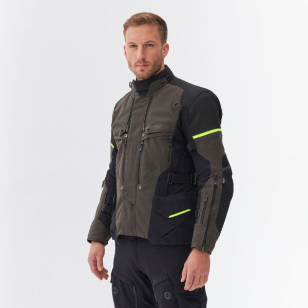 Kurtka tekstylna REBELHORN RANGE ANTHRACITE/BLACK/FLUO YELLOW - obrazek 4