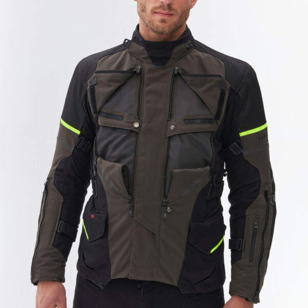 Kurtka tekstylna REBELHORN RANGE ANTHRACITE/BLACK/FLUO YELLOW - obrazek 7