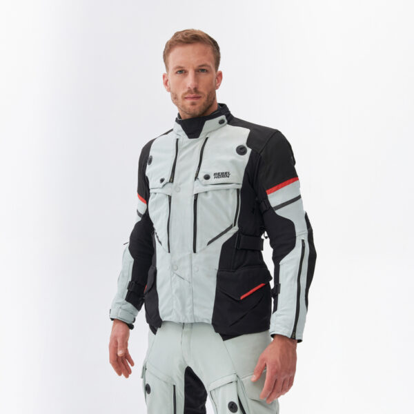 Kurtka tekstylna REBELHORN RANGE GREY/BLACK/RED - obrazek 4