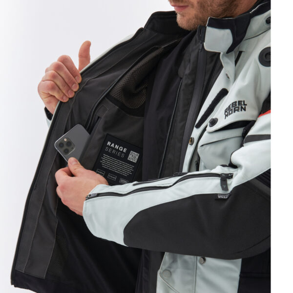 Kurtka tekstylna REBELHORN RANGE GREY/BLACK/RED - obrazek 10