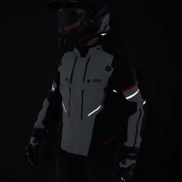Kurtka tekstylna REBELHORN RANGE GREY/BLACK/RED - obrazek 13