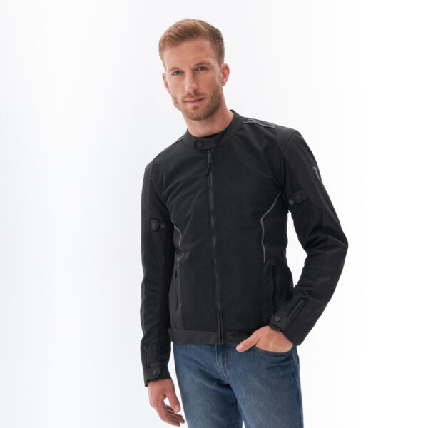 Kurtka tekstylna REBELHORN WAVE BLACK - obrazek 4