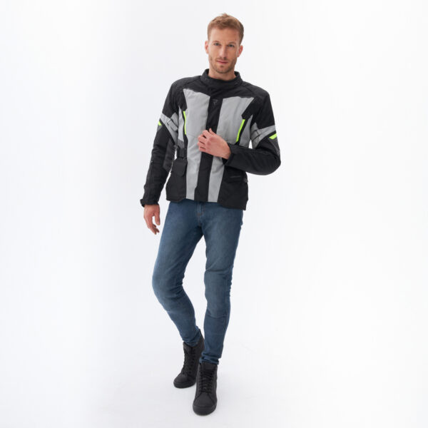 Kurtka tekstylna REBELHORN SCOUT BLACK/GREY/FLUO YELLOW - obrazek 13