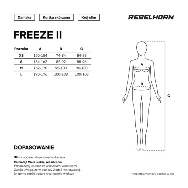 Body termoaktywne REBELHORN FREEZE II LADY BLACK - obrazek 15