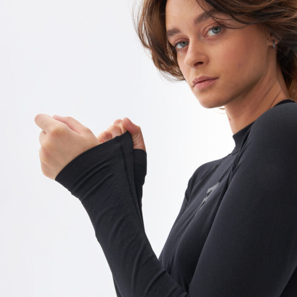 Koszulka termoaktywna z długim rękawem REBELHORN FREEZE II LADY BLACK - obrazek 6