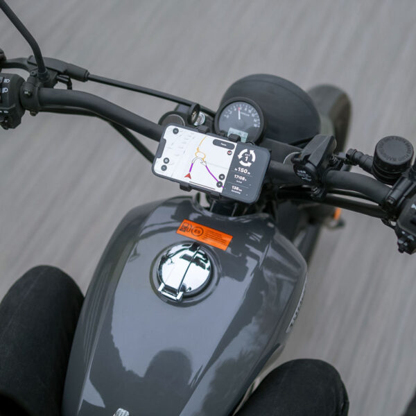 Zestaw na kierownicę motocykla uniwersalny z zaciskiem sp connect lt universal clamp spc+ black - obrazek 2
