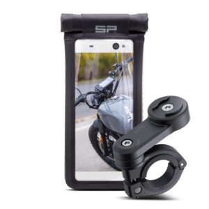 Zestaw na kierownicę motocykla uniwersalny sp connect spc+ lt universal case black