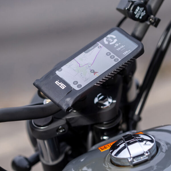 Zestaw na kierownicę motocykla uniwersalny sp connect spc+ lt universal case black - obrazek 2
