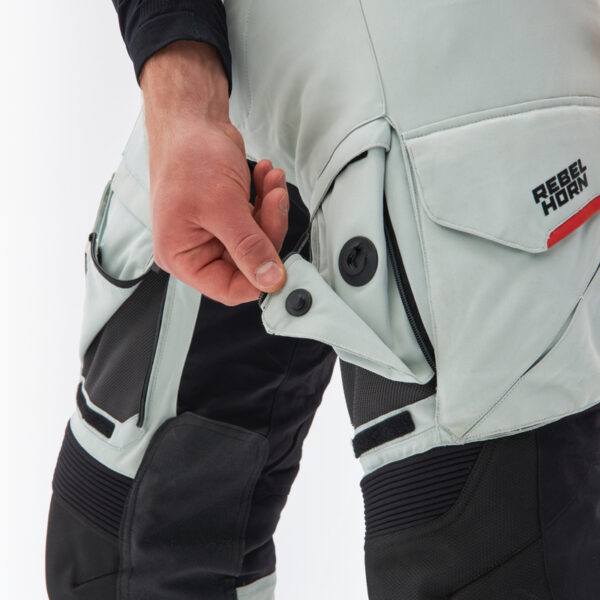 Spodnie tekstylne REBELHORN RANGE GREY/BLACK/RED - obrazek 6
