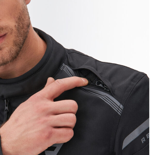 Kurtka tekstylna REBELHORN SPARK BLACK - obrazek 7