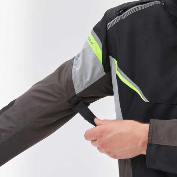 Kurtka tekstylna REBELHORN SPARK BLACK/GREY/FLUO YELLOW - obrazek 10