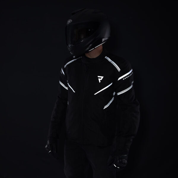 Kurtka tekstylna REBELHORN SPARK BLACK/GREY/FLUO YELLOW - obrazek 12