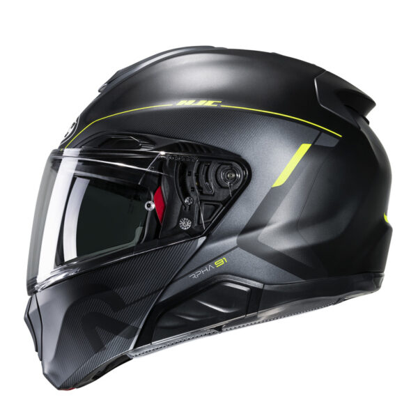 Kask HJC RPHA91 COMBUST BLACK/YELLOW - obrazek 5