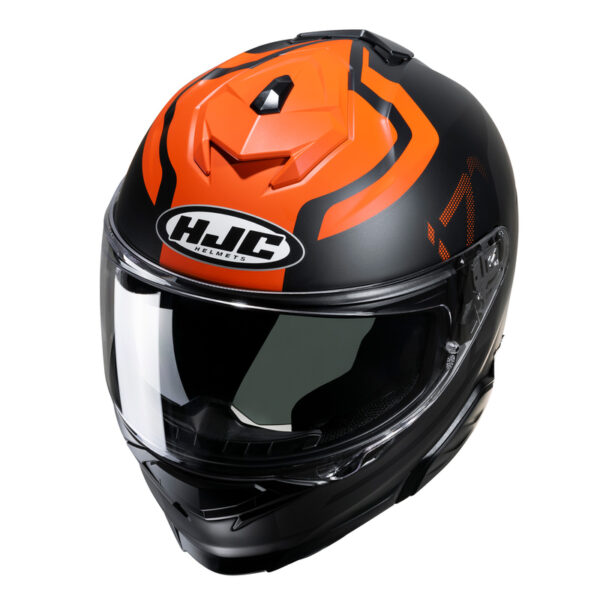 Kask HJC I71 ENTA BLACK/ORANGE - obrazek 3