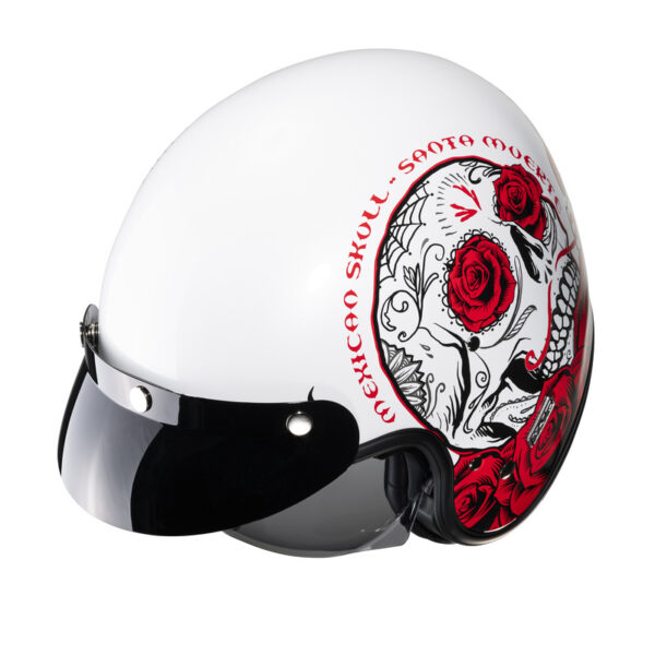 Kask HJC V31 DESTO WHITE/RED - obrazek 2