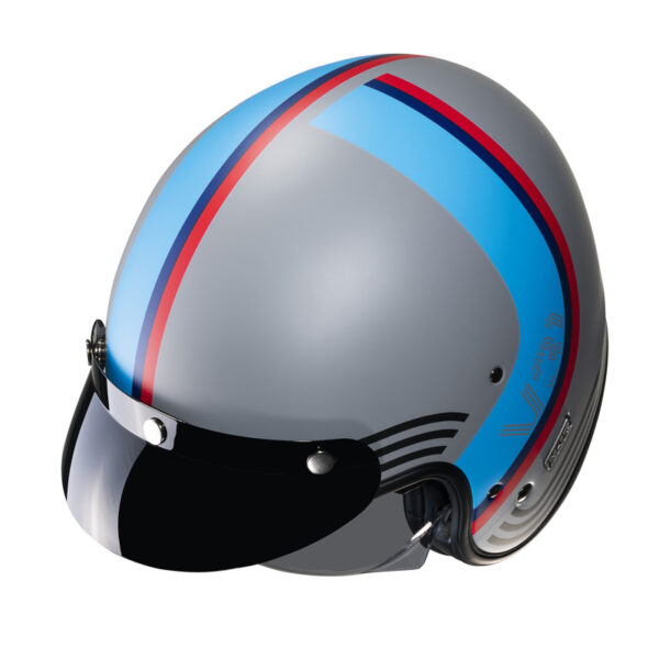 Kask HJC V31 BYRON GREY/BLUE - obrazek 4