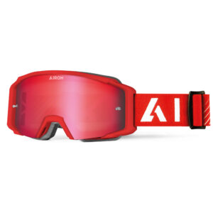 Gogle AIROH BLAST XR1 RED MATT - SZYBA BLUE MIRRORED (1 SZYBA W ZESTAWIE)