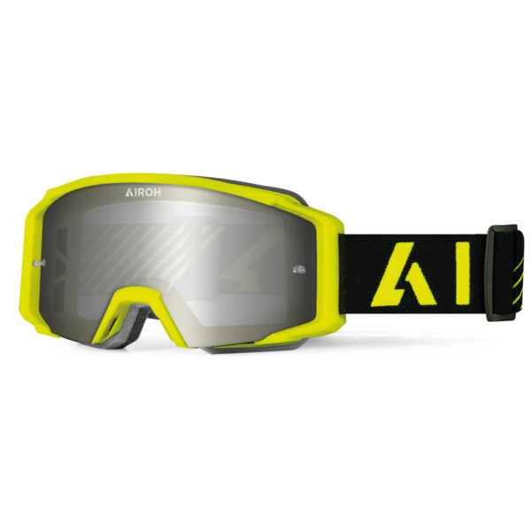 Gogle AIROH BLAST XR1 YELLOW MATT - SZYBA SILVER MIRRORED (1 SZYBA W ZESTAWIE)