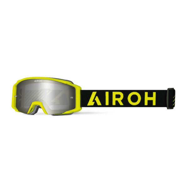 Gogle AIROH BLAST XR1 YELLOW MATT - SZYBA SILVER MIRRORED (1 SZYBA W ZESTAWIE) - obrazek 2