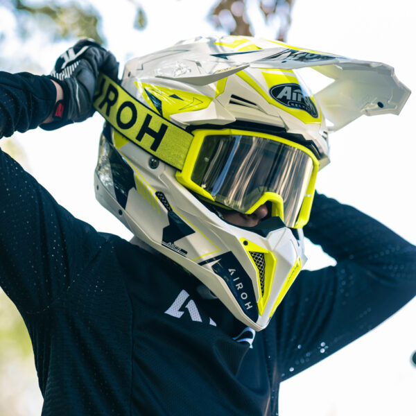 Gogle AIROH BLAST XR1 YELLOW MATT - SZYBA SILVER MIRRORED (1 SZYBA W ZESTAWIE) - obrazek 5
