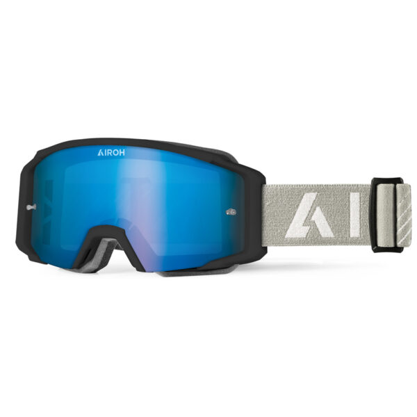 Gogle AIROH BLAST XR1 BLACK MATT - SZYBA BLUE MIRRORED (1 SZYBA W ZESTAWIE)