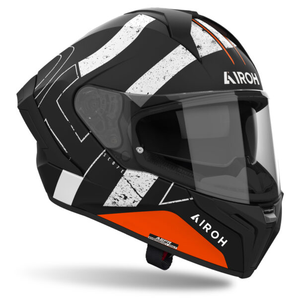 Kask AIROH MATRYX SCOPE ORANGE MATT - obrazek 2