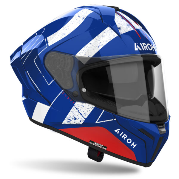 Kask AIROH MATRYX SCOPE BLUE/RED GLOSS - obrazek 2