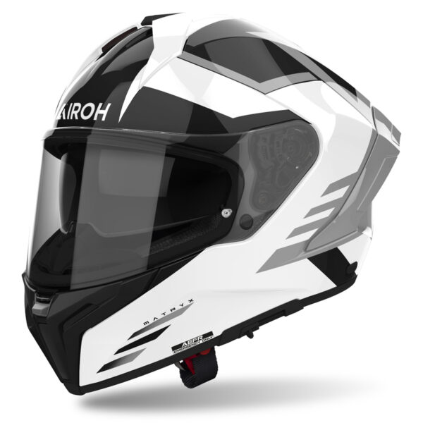 Kask AIROH MATRYX THRON WHITE GLOSS