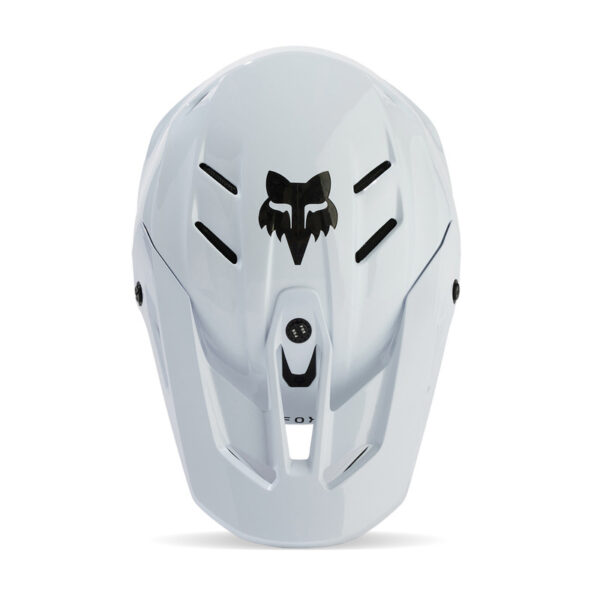 Kask FOX V3 RS CARBON SOLID WHITE - obrazek 5