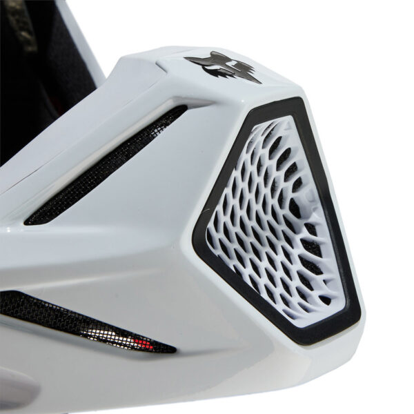 Kask FOX V3 RS CARBON SOLID WHITE - obrazek 6