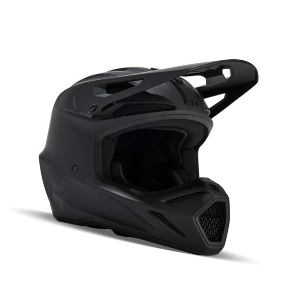 Kask FOX V3 SOLID MATTE BLACK - obrazek 11