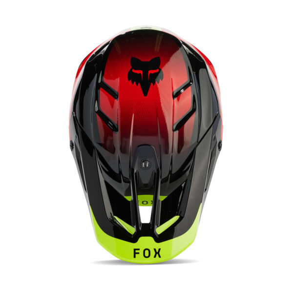 Kask FOX V3 REVISE RED/YELLOW - obrazek 3