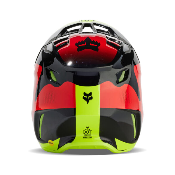 Kask FOX V3 REVISE RED/YELLOW - obrazek 4