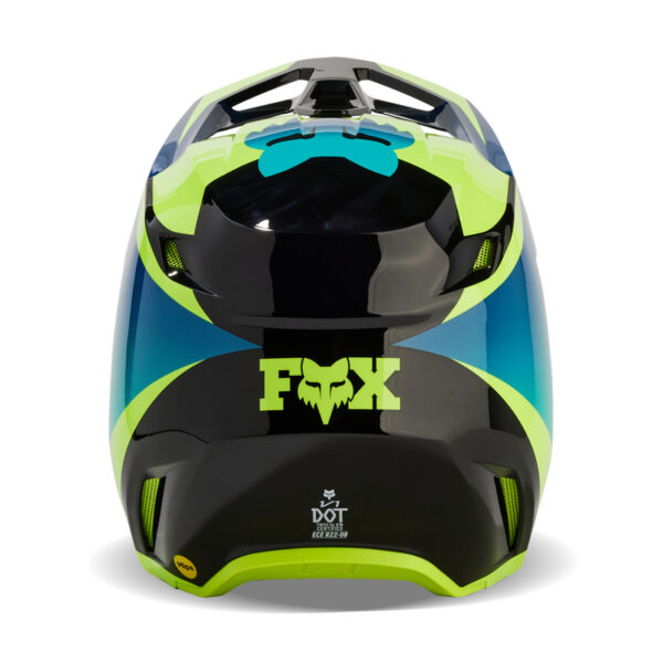 Kask FOX V1 STREAK BLACK/YELLOW - obrazek 5