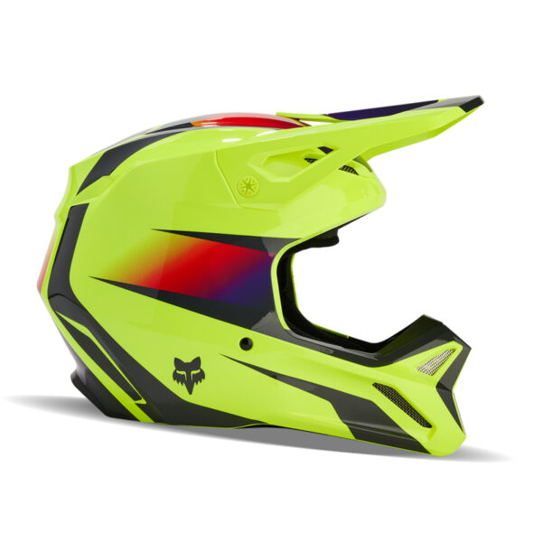 Kask FOX V1 FLORA YELLOW - obrazek 3