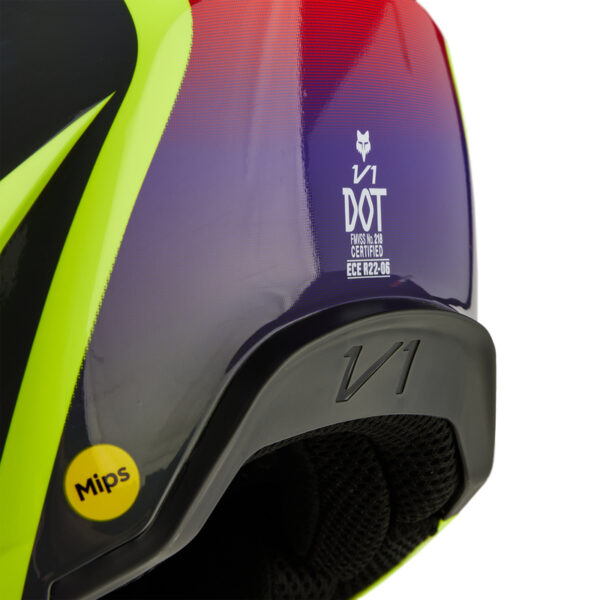 Kask FOX V1 FLORA YELLOW - obrazek 8